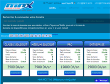 Tablet Screenshot of mnx-hosting.com